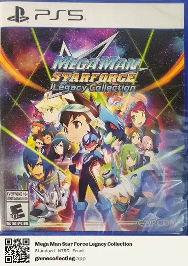 Mega Man Star Force Legacy Collection PlayStation 5, NTSC box front