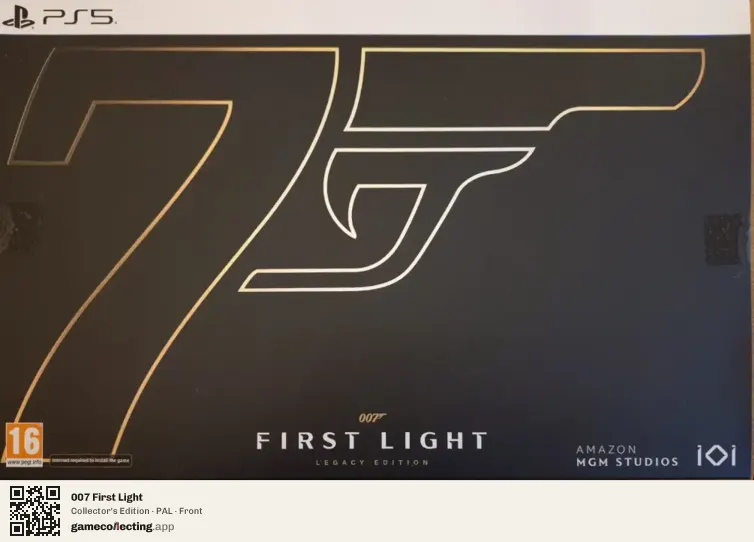 007 First Light PlayStation 5, PAL box front