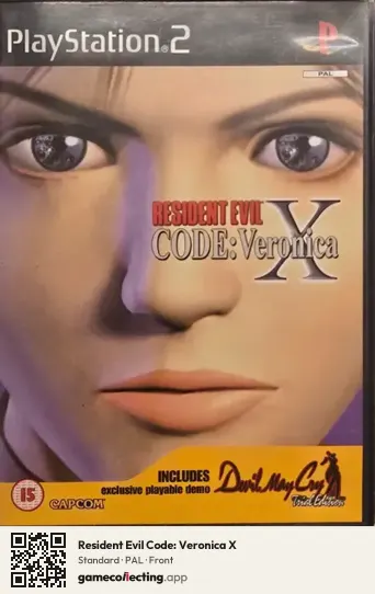 Resident Evil Code: Veronica X PlayStation 2, PAL box front