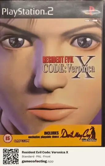 Resident Evil Code: Veronica X PlayStation 2, PAL box front