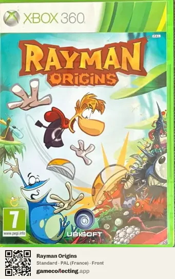 Rayman Origins Xbox 360, France box front