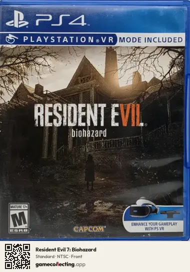 Resident Evil 7: Biohazard PlayStation 4, NTSC box front
