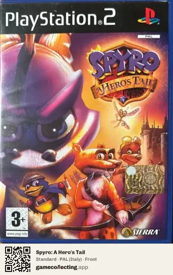 Spyro: A Hero's Tail PlayStation 2, Italy box front