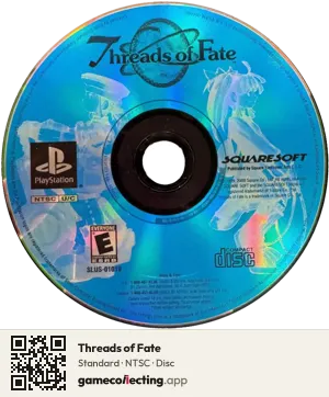 Threads of Fate PlayStation, NTSC disc