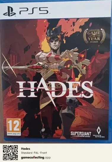 Hades PlayStation 5, PAL box front