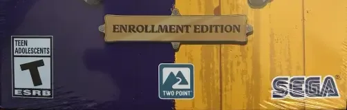 Two Point Campus, the ESRB box on its front
