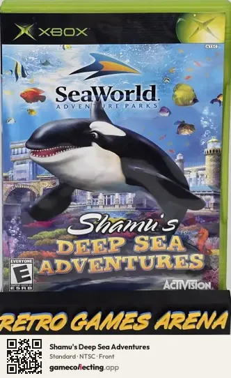 Shamu's Deep Sea Adventures Xbox, NTSC box front