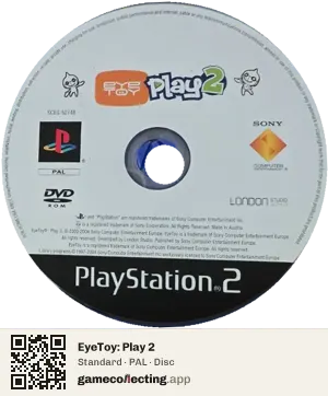 EyeToy: Play 2 PlayStation 2, PAL disc