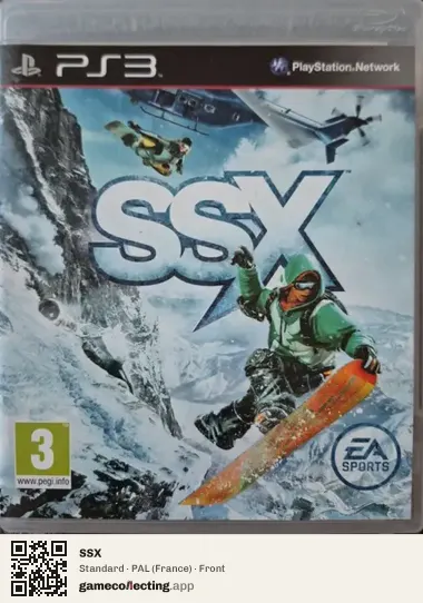 SSX PlayStation 3, France box front