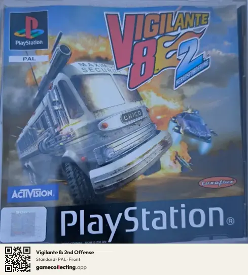 Vigilante 8: 2nd Offense PlayStation, PAL box front