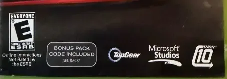 Forza Motorsport 4, the ESRB box on its front
