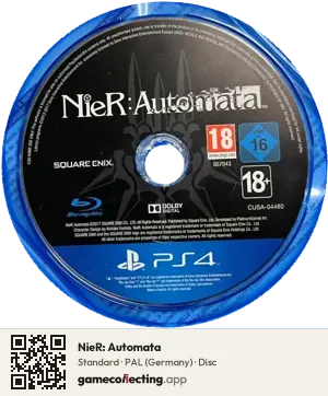 NieR: Automata PlayStation 4, PAL disc