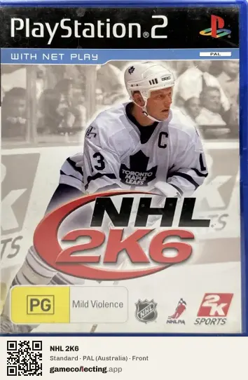 NHL 2K6 PlayStation 2, Australia box front