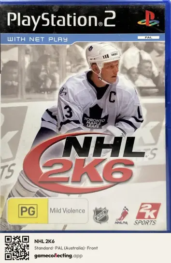 NHL 2K6 PlayStation 2, Australia box front