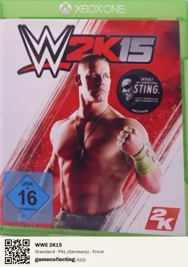 WWE 2K15 Xbox One, Germany box front