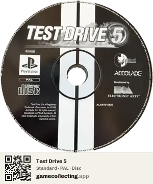 Test Drive 5 PlayStation, PAL disc