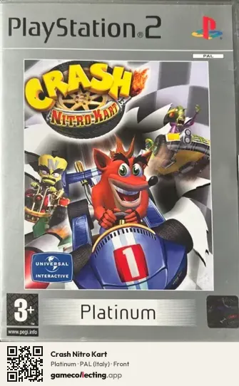 Crash Nitro Kart PlayStation 2, Italy box front