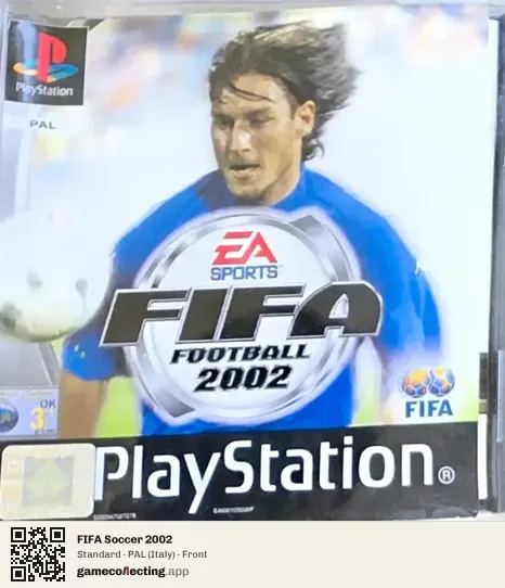 FIFA Soccer 2002 PlayStation, Italy box front