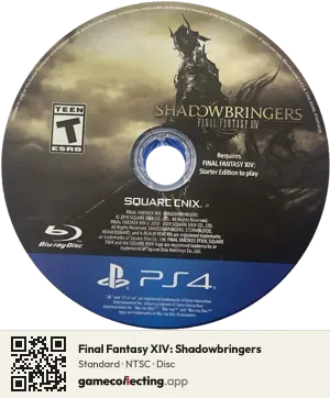 Final Fantasy XIV: Shadowbringers PlayStation 4, NTSC disc