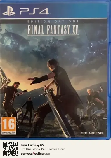 Final Fantasy XV PlayStation 4, France box front