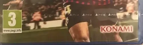 Pro Evolution Soccer 2019, the PEGI square on its front
