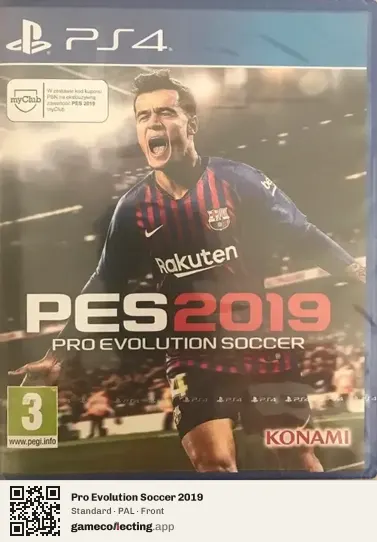 Pro Evolution Soccer 2019 PlayStation 4, PAL box front
