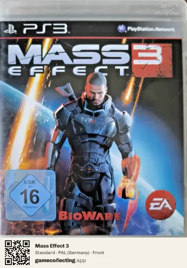 Mass Effect 3 PlayStation 3, Germany box front