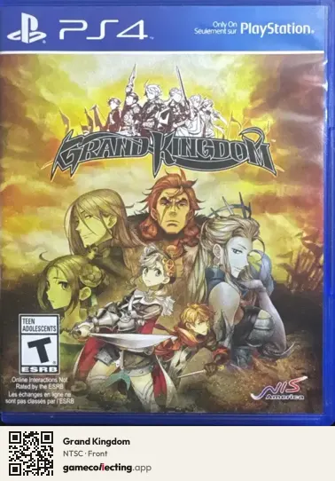 Grand Kingdom PlayStation 4, NTSC box front