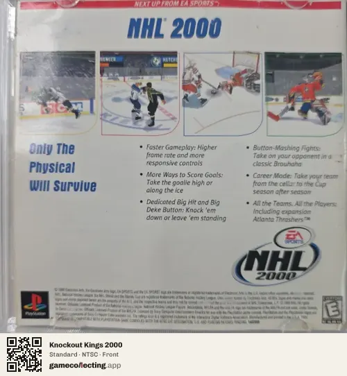 Knockout Kings 2000 PlayStation, NTSC box front