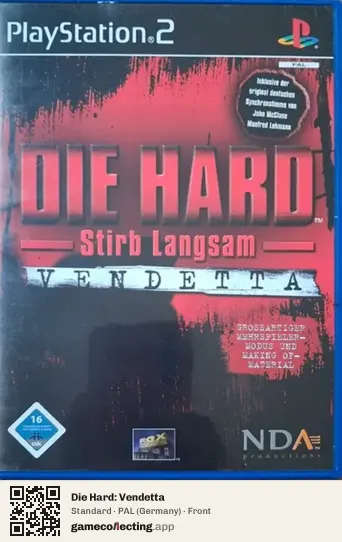 Die Hard: Vendetta PlayStation 2, Germany box front