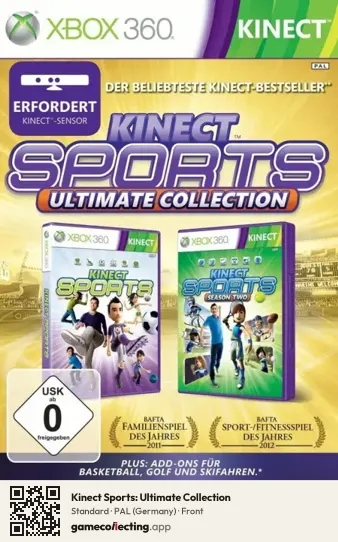 Kinect Sports: Ultimate Collection Xbox 360, Germany box front