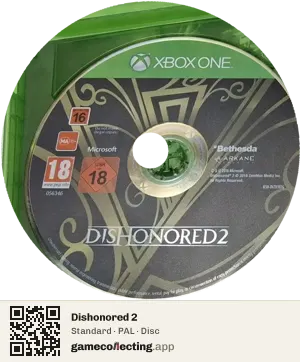 Dishonored 2 Xbox One, PAL disc