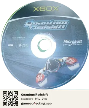 Quantum Redshift Xbox, PAL disc