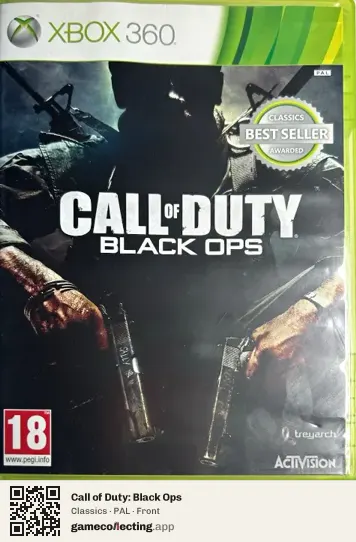 Call of Duty: Black Ops Xbox 360, PAL box front
