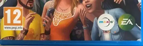 The Sims 4, the PEGI square on its front