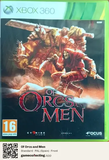 Of Orcs and Men Xbox 360, Spain box front