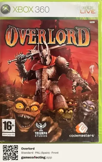 Overlord Xbox 360, Spain box front