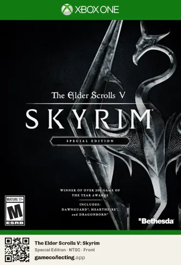 The Elder Scrolls V: Skyrim Xbox One, NTSC box front