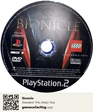 Bionicle PlayStation 2, PAL disc