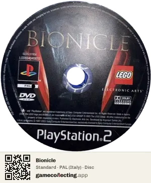Bionicle PlayStation 2, PAL disc