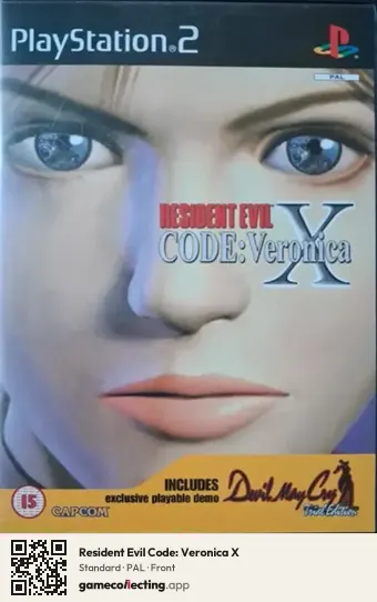 Resident Evil Code: Veronica X PlayStation 2, PAL box front