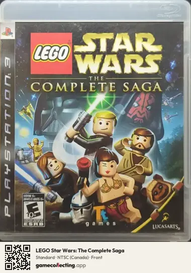 LEGO Star Wars: The Complete Saga PlayStation 3, Canada box front
