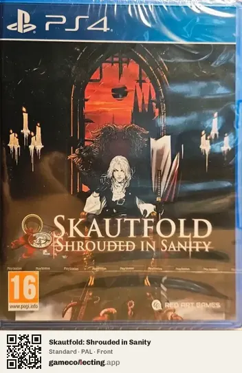 Skautfold: Shrouded in Sanity PlayStation 4, PAL box front