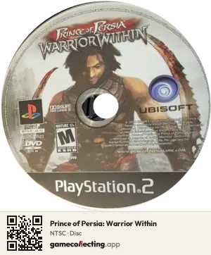 Prince of Persia: Warrior Within PlayStation 2, NTSC disc