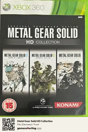 Metal Gear Solid HD Collection Xbox 360, Germany box front