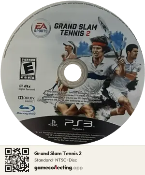 Grand Slam Tennis 2 PlayStation 3, NTSC disc