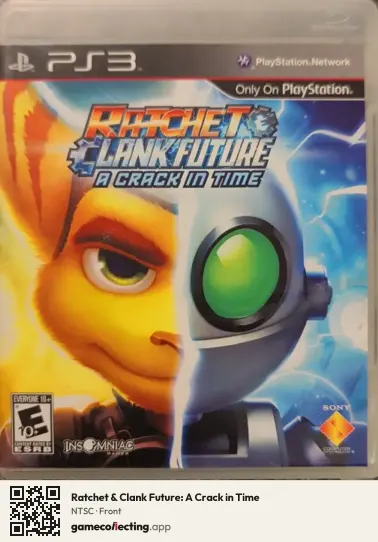 Ratchet & Clank Future: A Crack in Time PlayStation 3, NTSC box front