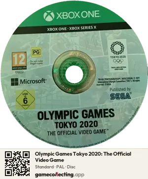 Olympic Games Tokyo 2020: The Official Video Game Xbox One, PAL disc