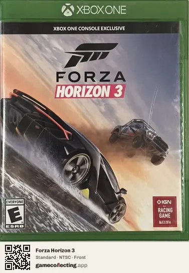 Forza Horizon 3 Xbox One, NTSC box front