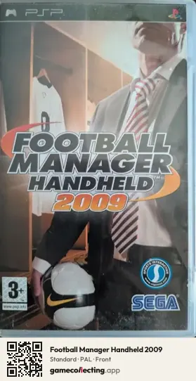 Football Manager Handheld 2009 PlayStation Portable, PAL box front